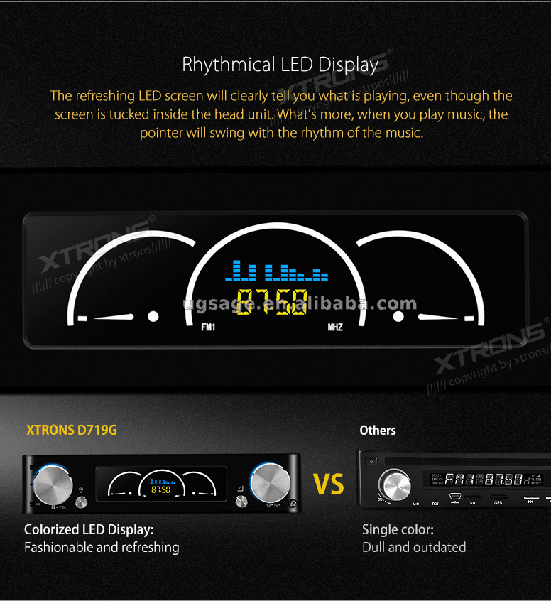 Xtrons Autoradio 1 Din Gps 7 Inch With Dab+/bluetooth/radio/usb/am/fm