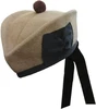 Camel Color Scottish Highland Glengarry Hat