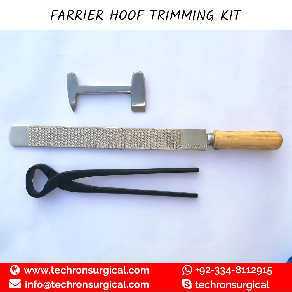 Hoof Trimming and Farrier Tools Kit