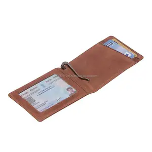 leather money clipper & card holder