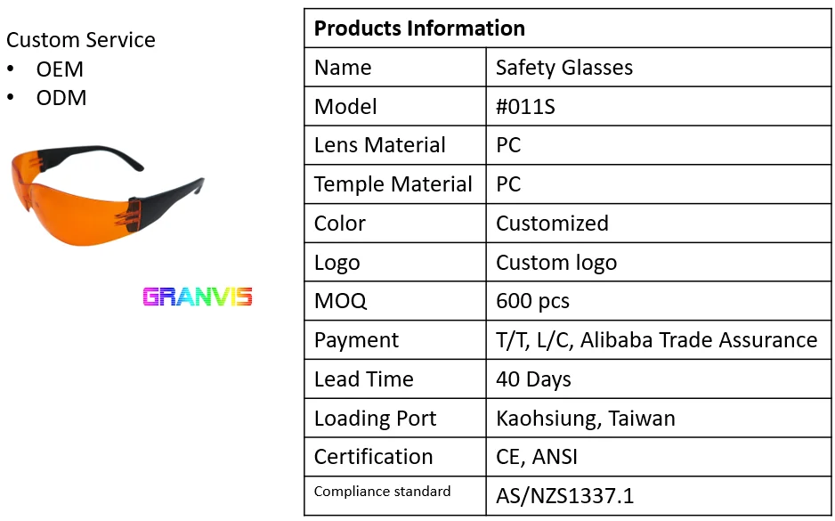 Ansi Z87.1+ Ce En 166 Customized Kids Safety Glasses For Industrial Or