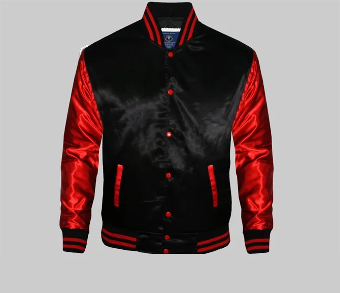 2021 Low Price Adults Silk Satin Varsity Jacket Fleece Varsity Jacket ...