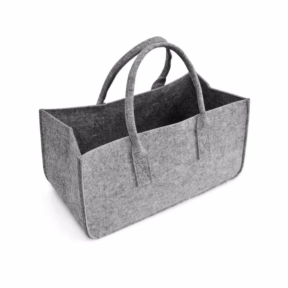 Bedroom Office Decoration Foldable Felt Storage Basket For Toys Laundry