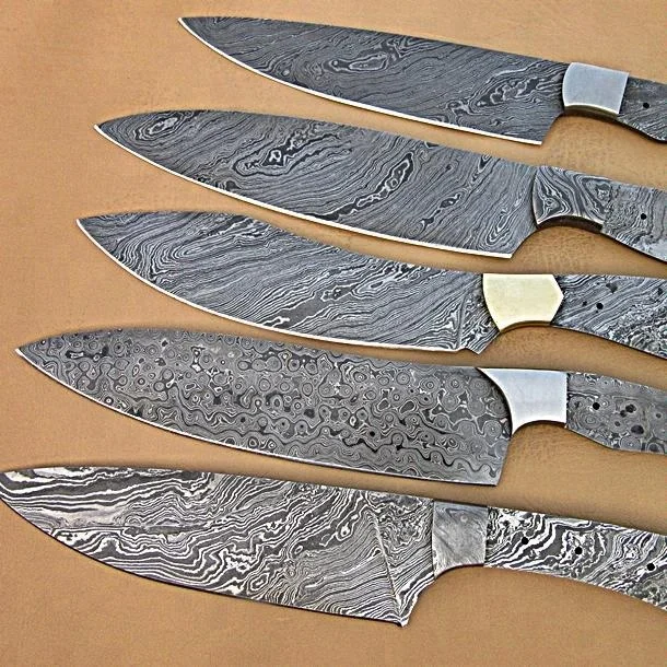 Damascus Steel Blank Baldes Knife DT-18-BB974. 