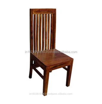 Acacia Wood High Back Dining Chair Vintage Solid Acacia Wood High Back Dining Chair Vintage Solid Restaurant