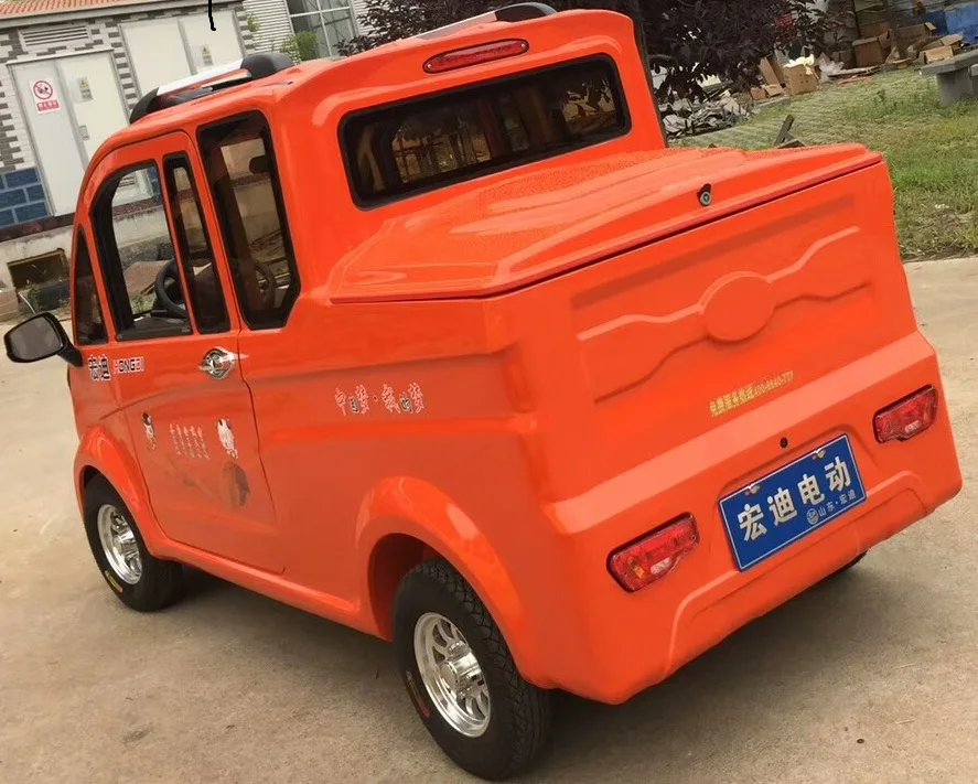 2018 new type Chinese cheap Electric four wheel four seats pickup truck