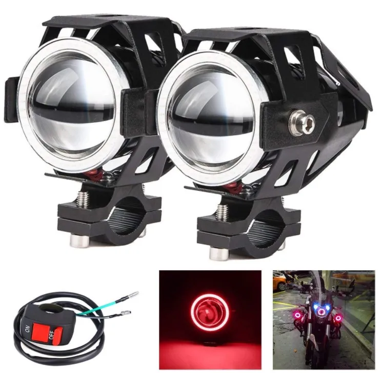 10w 12v-80v U7 Motorcycle Headlight Motorbike 3000lm Motor Spotlight ...