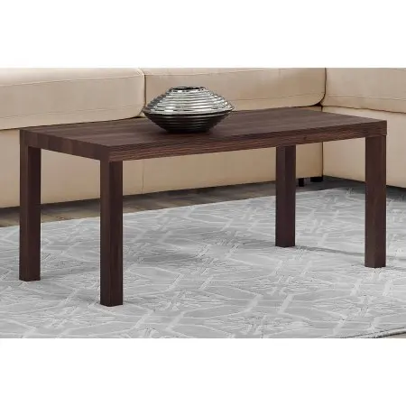 Mainstays Parsons Lightweight Coffee Table, 39"L x 19"W x 17.5"H, Canyon Walnut