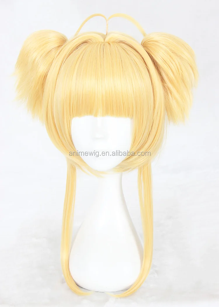 Kinomoto Sakura Wig Card Captor Sakura Cosplay 40cm Medium Long Blonde ...