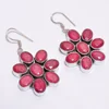 Elegant Oval Shape Corundum Ruby 925 Sterling Silver Earring Pair, Sterling Silver Jewelry, Designer Silver Jewelry
