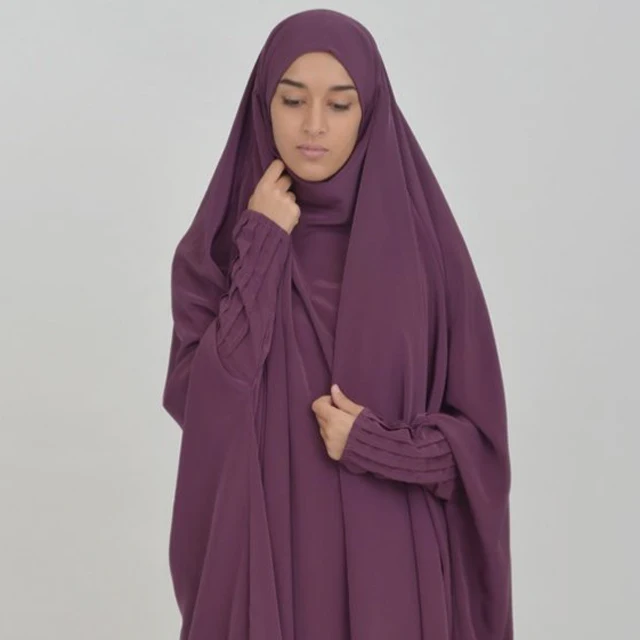 Vestido Islâmico Hijab Khimar Jilbab Atacado Roupas Étnicas - Buy ...
