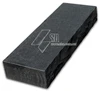 Flamed block steps deep black basalt