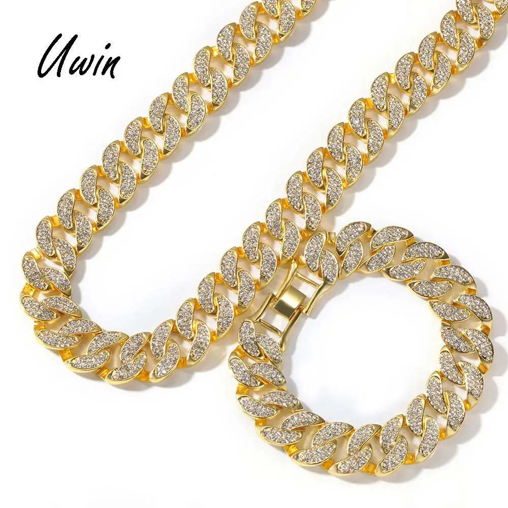 Wholesale Hip Hop Curb Cuban Link Chain Men Necklace Iced Out Cuban Chain - Buy Cuban Chain Hip 