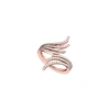 14K Rose Gold Superfine Prong Setting White Diamond Ring