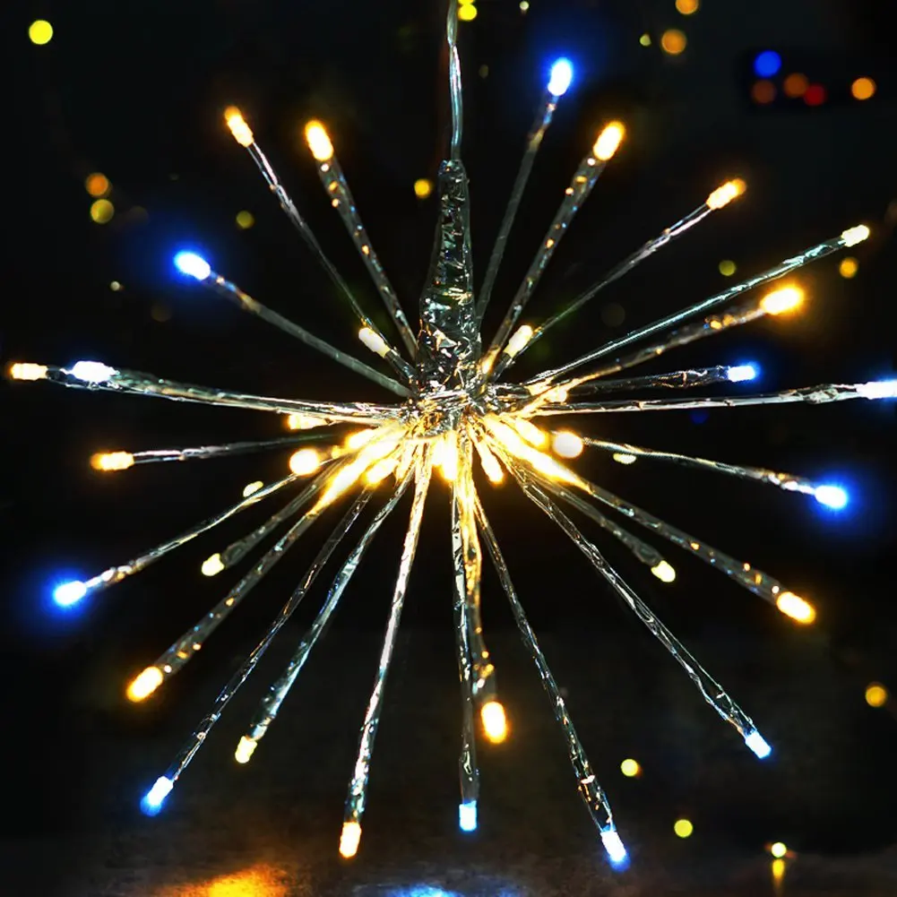 BRIGHT ZEAL Starburst Christmas Tree Topper (6" Long Twigs, 40 LED Bulbs) - Christmas Decorations Starburst Christmas Ornaments - Twig Lights Branch Lights Plug in - Decorative Lights Seasonal Decor