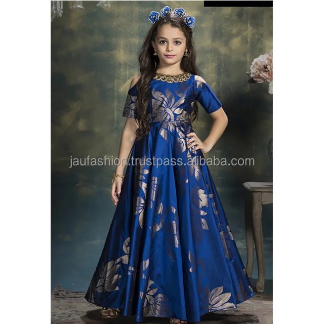 party wear gown with sleeves
