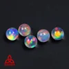 Galaxy Opal Rainbow Synthetic Opal No Resin Bead and Sphere for Glass Compatible