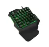 Latest One Handed USB with LED Lights High-Performance Gaming Keyboard For Mobile Phones