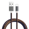 MFi Certified PU Leather cable micro type c Compatible with iPhone 7 7 plus for iPhone 6 6 Plus for iPhone 5 5C 5S OEM ODM
