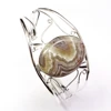 Ocean Jasper Gemstone Silver Plated Unique Cuff Bangle Bracelet Handmade Jewelry