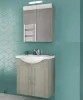 Modern Style Economic Bathroom Cabinet Modern Bathroom Vanity for Apartment ALBA 65 BROWN