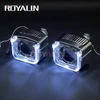 ROYALI LED DRL Projector Lens U Type Shrouds Bi Xenon High Low Beam Daytime Running Light For H1 H4 H7 Car Lamps DIY