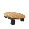 Round Movable Planter Dolly Trolley Tray Pallet Tree Flower/ Planter Caddy Mover with Wheels