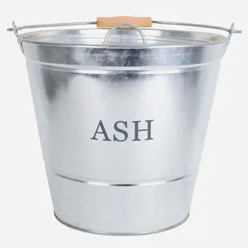 Metal Material Galvanized Fireplace Bucket Round Ash Bucket Buy