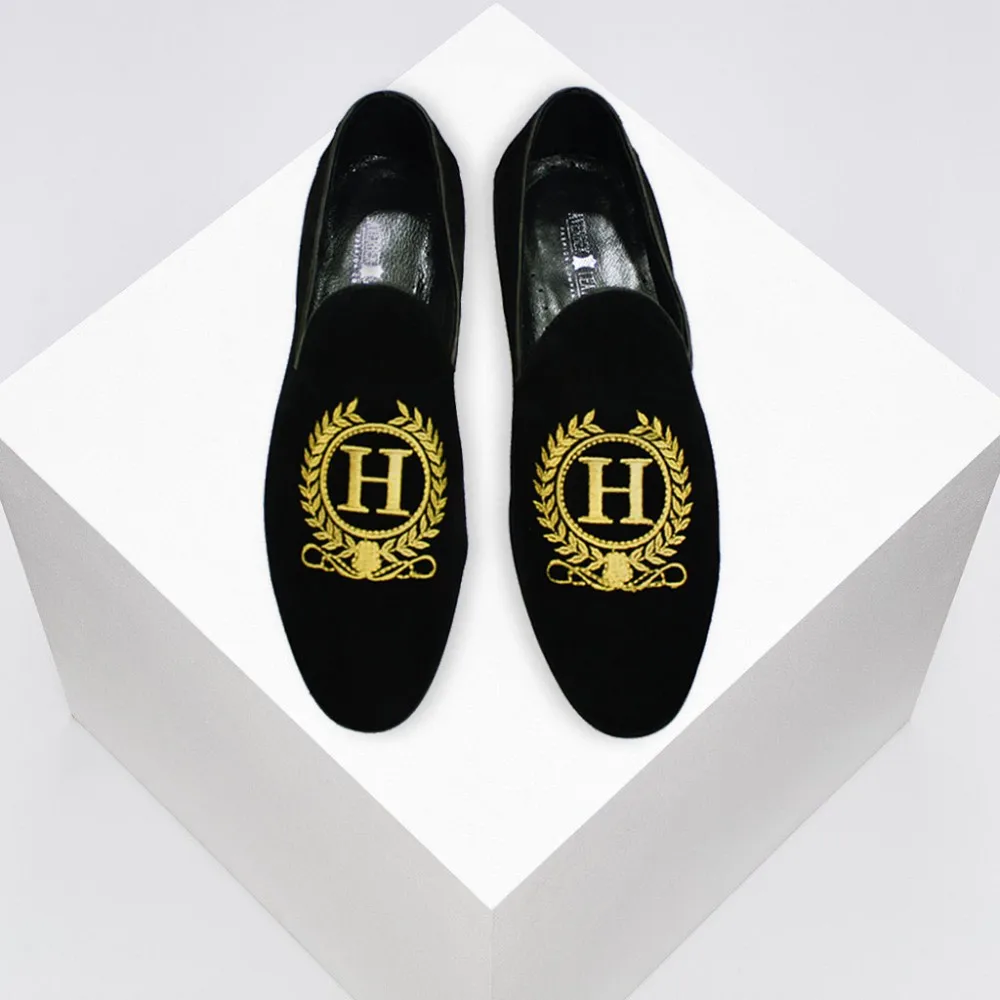 black leather loafer shoes mens