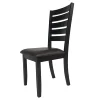 Competitive price simple designs rubber wood dining chair