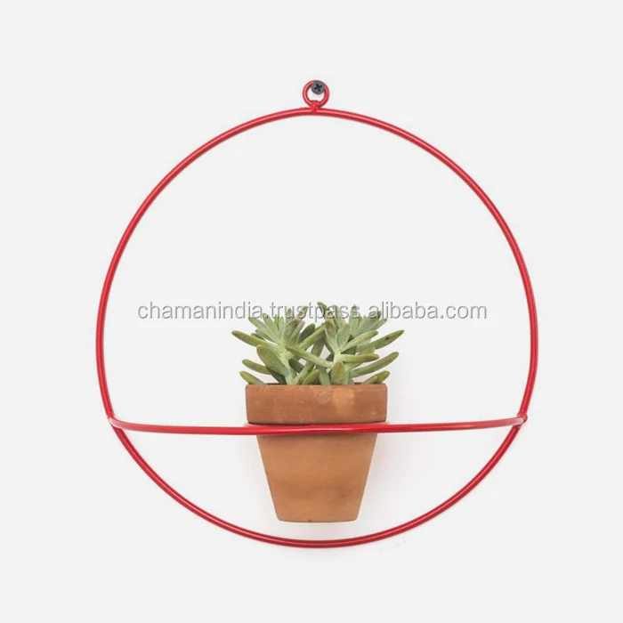 Metal Wall Plant Wall Ring Mounted Flower Pot Holder Buy Metal Wall