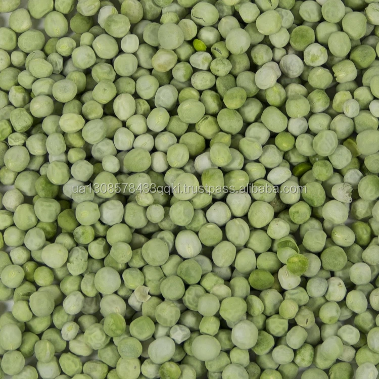 Dried green split peas in a bowl