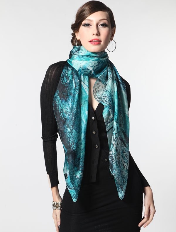 Ladies Silk Scarf Made In Vietnam / Fashionable Scarf For Women Buy