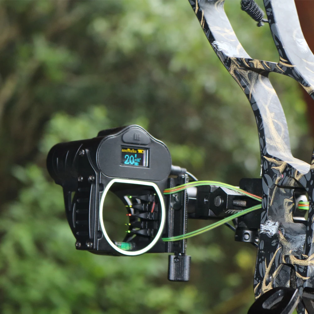 5 Pins Archery Sight With Laser Rangefinders,Bow Sight Range Finder