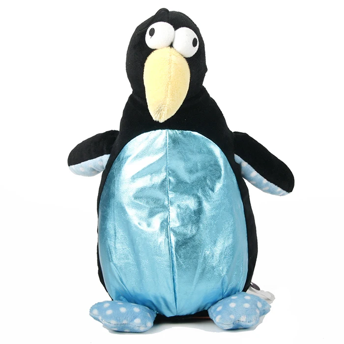 stuffed penguin dog toy