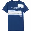 Men custom printed pattern slogan short sleeve t shirt 100% cotton