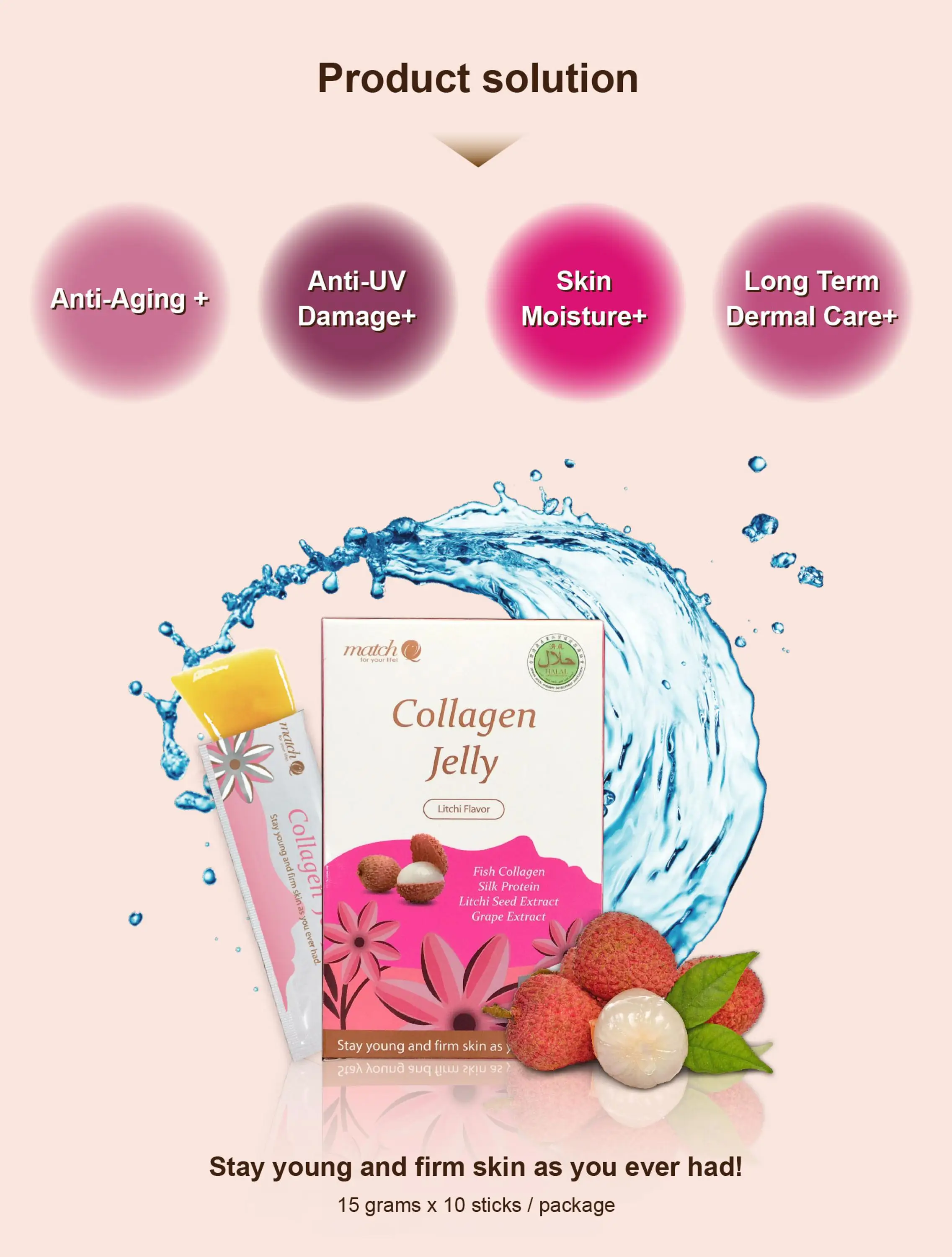 Beauty Collagen Jelly Supplement For Eye Wrinkle - Buy Collagen Jelly ...