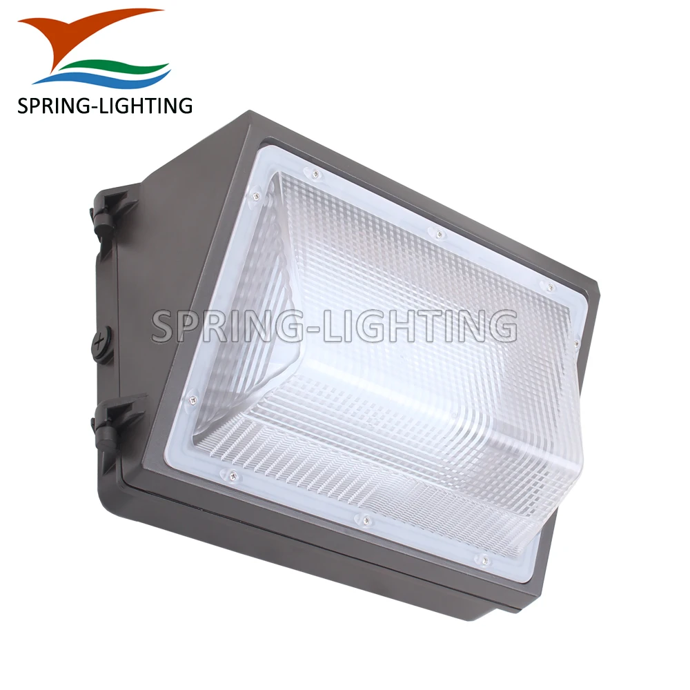 347V LED Wall Packs PC Glass Lens Outdoor Wall Lamp 80W 100W 120W Dusk to Dawn Photo Switch Sensor Wallpack Light