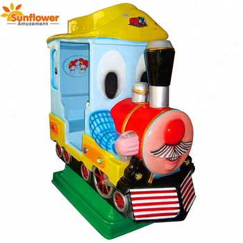 Coin Operated Fiber Glass Train Kiddie Rides Game Machine For Kids ...