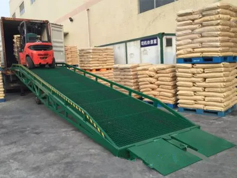 Mobile hydraulic dock yard ramp heavy duty container material handling equipment