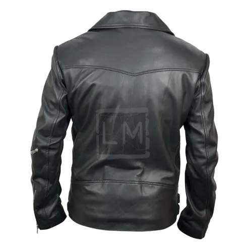 High Quality 100% Real Cowhide Leather Jacket Motorcycle Leather Jacket ...