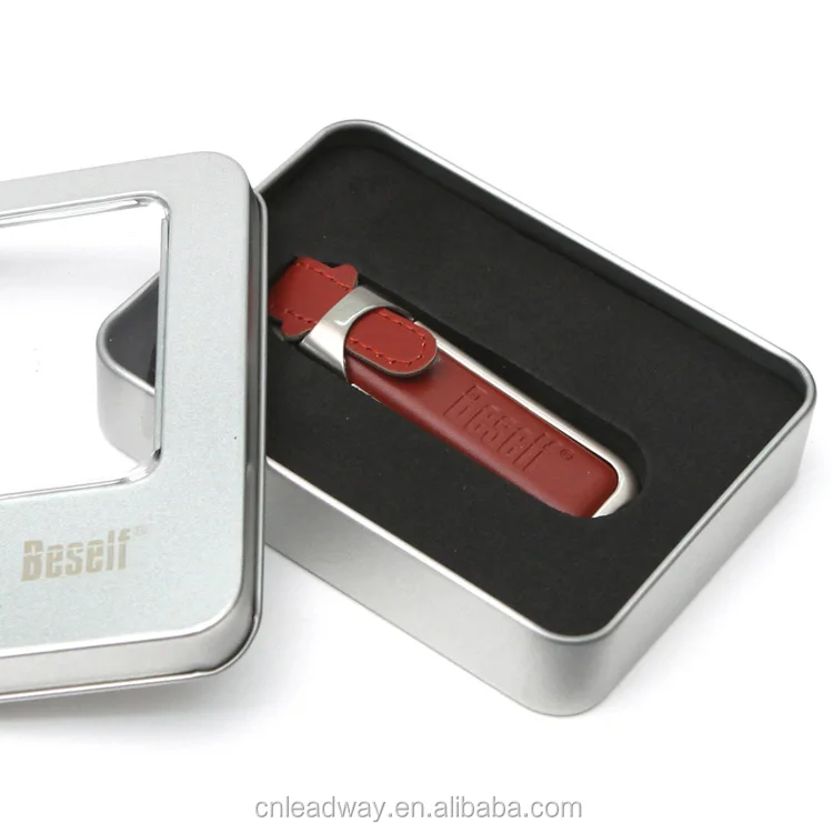 cost price high quality PU leather and real leather usb 16gb 32gb 64gb custom embossing logo - ANKUX.COM