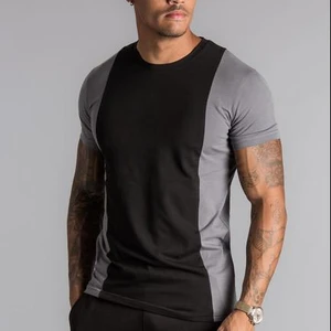 Design Cut & Sew Panel T Shirt Hot sale Custom Fashion Design Cut & Sew Panel T Shirt