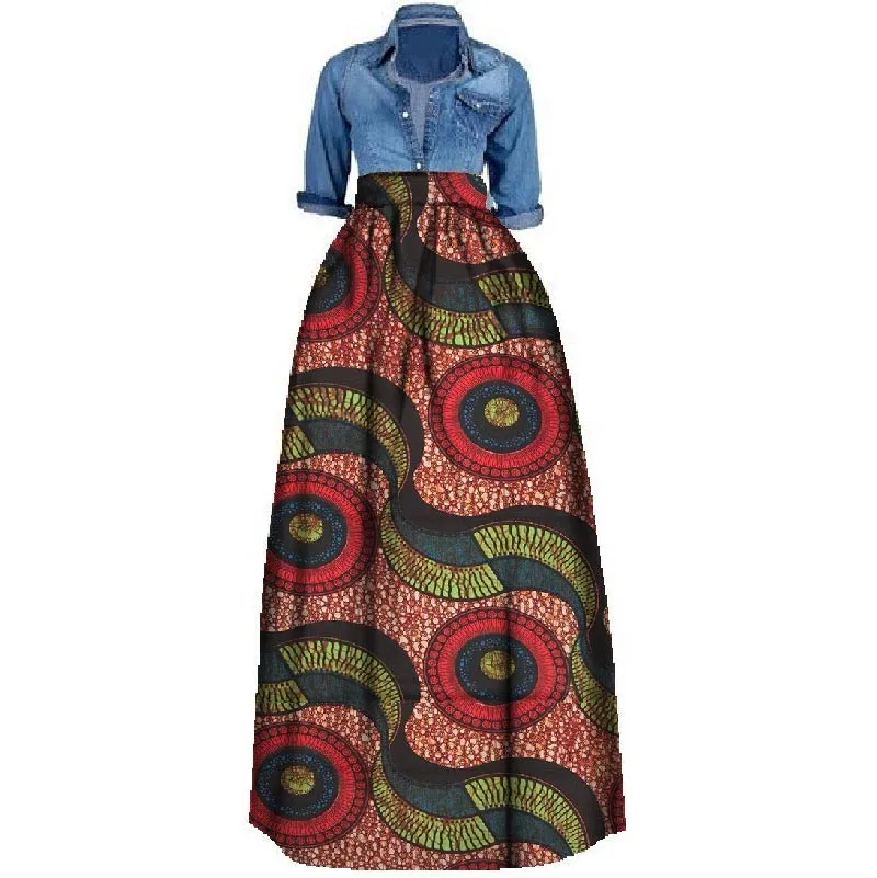 Hot Selling! African Skirt Clothes Floral Print Women Fashion Dress ...