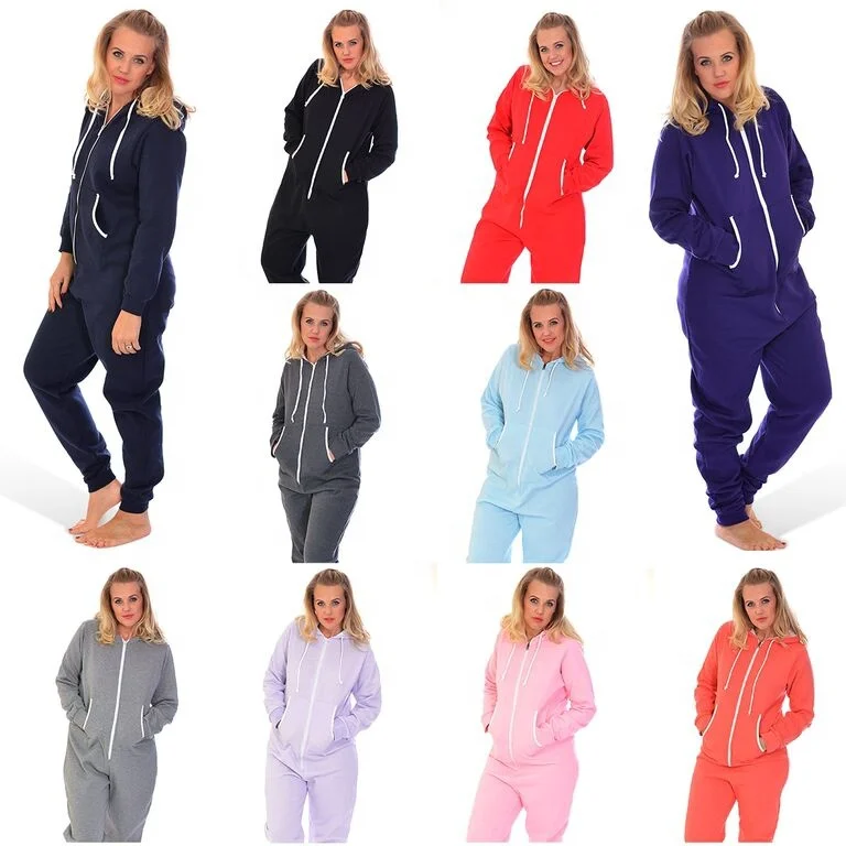 Nieuwe stijlvolle onesie jumpsuit voor vrouwen voor vrouwen dames meisjes vrouwen slaap slijtage fleece pyjama onesie