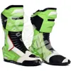 Black & Parrot Green Color High Tech Motorbike Motorcycle Racing Boots Sports Leather Shoes