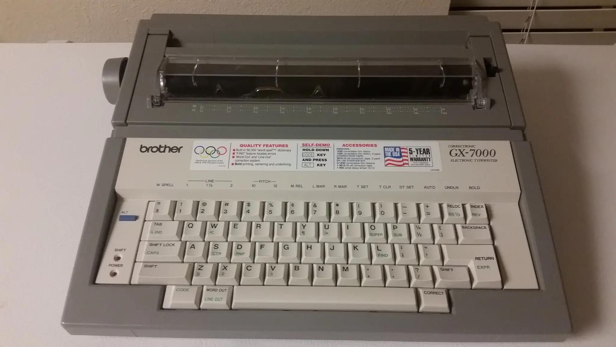 manual de panasonic electronic typewriter r340