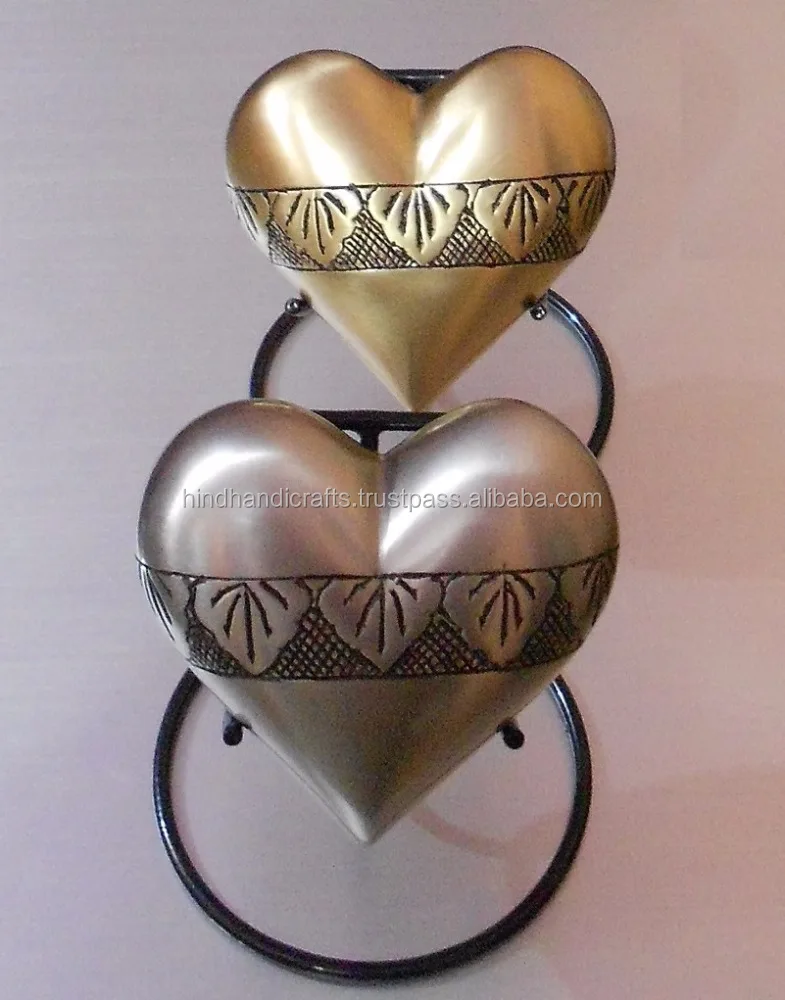 MINI CREMATION URN TOKEN ASHES URN KEEPSAKE FUNERAL ASHES URN HEART SHAPED