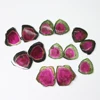 Loose Smooth Polished Matching Pair Wholesale Lot Watermelon Tourmaline Slice