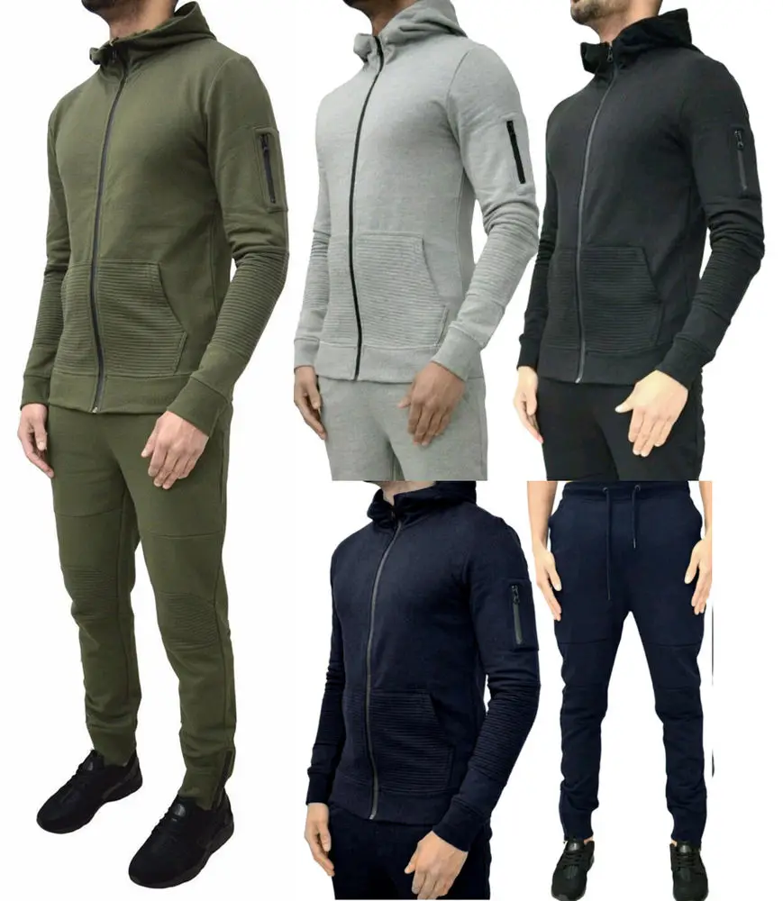 Latest Trend Design Custom Tracksuit Men Polyester Cotton Sweatsuit ...